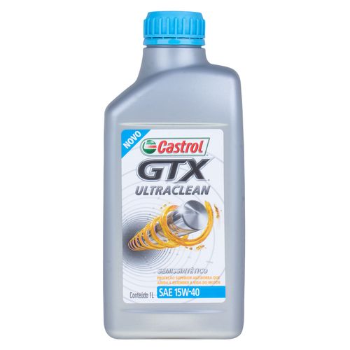 Óleo de motor Castrol GTX SAE 15W40 Ultraclean API SL Semissintético