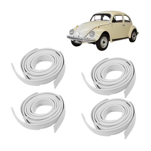 Kit Borracha Debrum do Paralama 4 peças Fusca 59 a 96 Branco