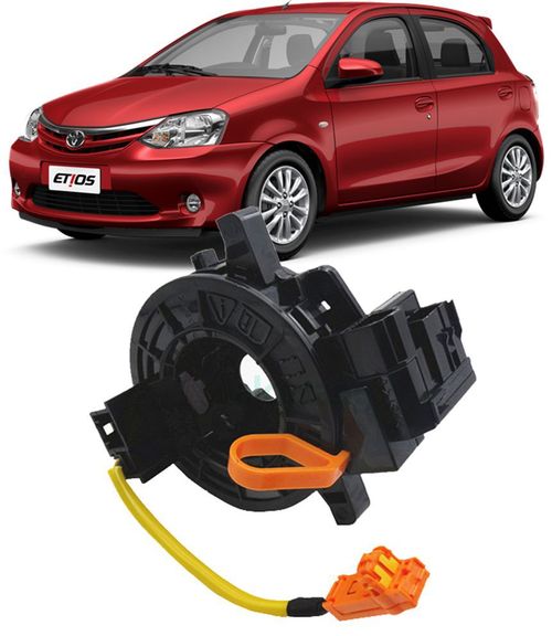 Cinta Airbag Hard Disc Toyota Etios 1.3 e 1.5 16v Sem Som no Volante
