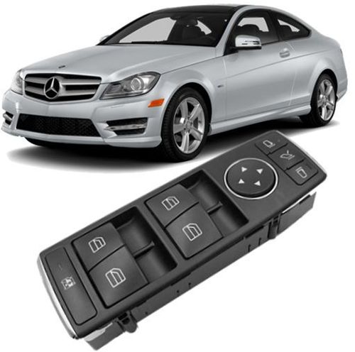 Botão Interruptor Vidro Elétrico Mercedes C180 C200 C250 de 2007 à 2014 Com rebatimento