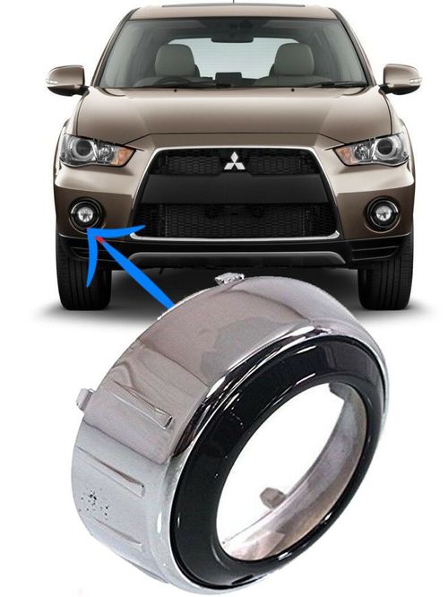 Moldura do Farol Milha Neblina Outlander 2010 à 2013 Direito