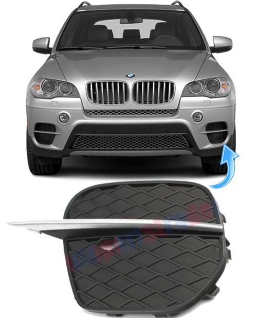 Grade Moldura Parachoque Bmw X5 (E70) de 2011 à 2013 - Esquerdo