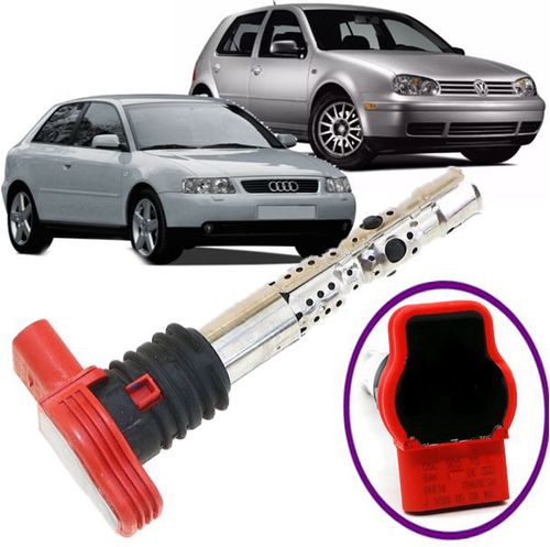 Bobina de Ignicao Audi A4 e A6 1.8T 2.0T 3.0 V6 2002 Ate 2008 - 06C905115F - Original