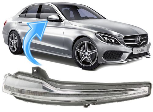Pisca Seta Retrovisor Mercedes C180 C200 C250 Após 2015 - Ld Direito