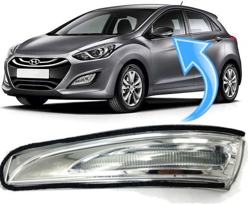 Pisca Seta Retrovisor Elantra Veloster e I30 de 2013 À 2016 - Ld Esquerdo