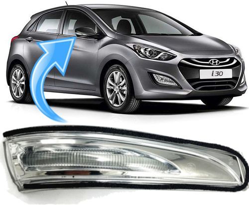 Pisca Seta Retrovisor Elantra Veloster e I30 de 2013 À 2016 - Ld Direito