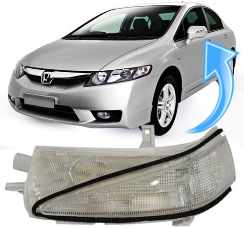 Pisca Seta Retrovisor New Civic de 2007 à 2011 - Ld Esquerdo