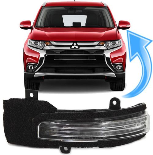 Pisca Seta Retrovisor Outlander de 2013 à 2020 - Ld Esquerdo