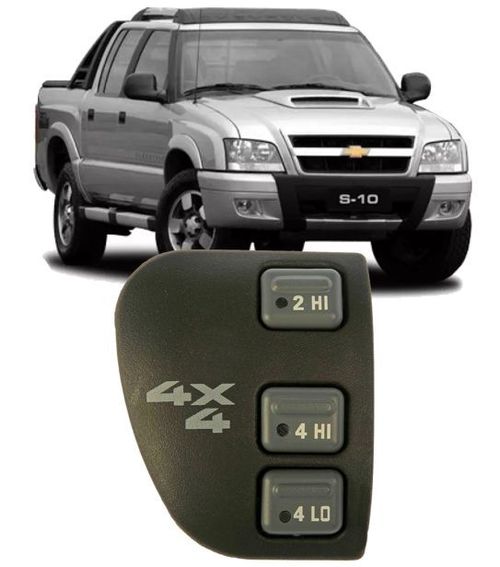 Botão Interruptor aciona Tração 4x4 S10 Blazer de 2001 à 2012