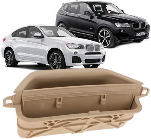 Puxador Porta Dianteira Esquerda Bmw X3 F25 e X4 F26 de 2011 À 2017 - Bege Caramelo