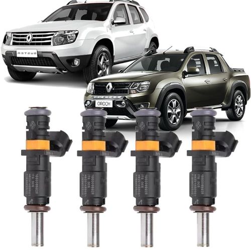 Kit 4 Bico Injetor Duster Captur Oroch Sandero Logan 1.6 16V Flex de 2017 a 2024