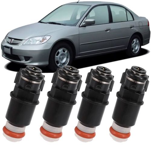 Kit 4 Bico Injetor Honda Civic 1.7 16V de 2001 À 2005