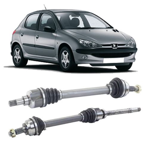Par de Semi Eixo Peugeot 206 1.6 16V 2001 2002 2003 2004 2005 2006 2007 2008