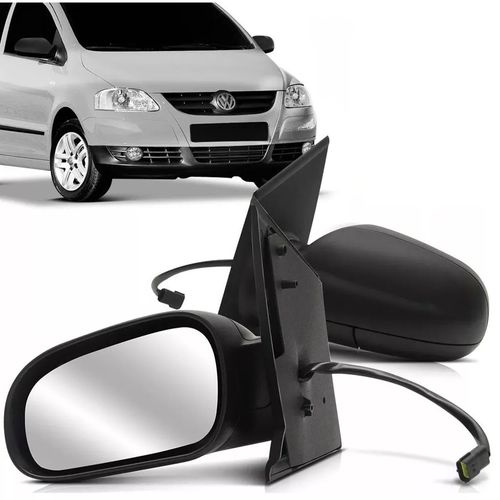 RETROVISOR ESQUERDO EXTERNO VW FOX 2003/2010 ELÉTRICO