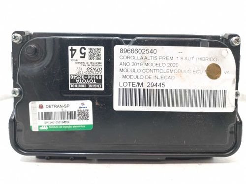 MODULO DE INJECAO TOYOTA COROLLA 1.8 2020
