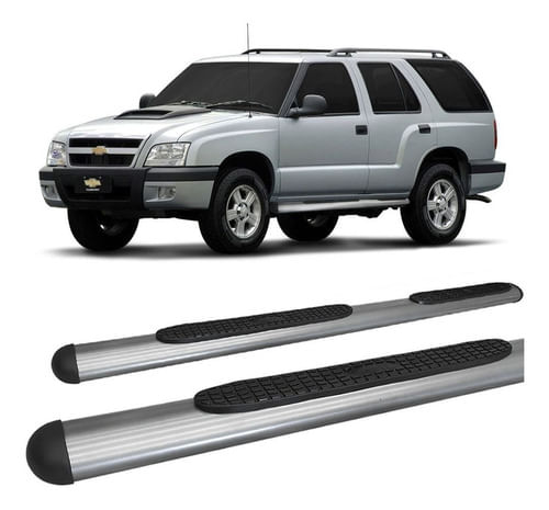 Estribo Blazer Até 2011 Oblongo Oval Grafite