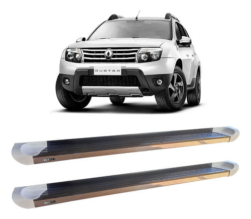 Estribo Duster Oroch 2015 A 2017 Personalizado Branco