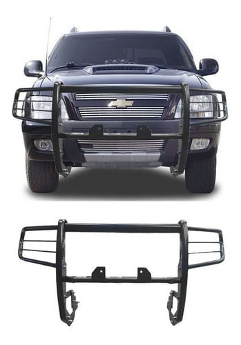 Para-choque De Impulsão S10 95 A 2011 C/suporte Para Guincho
