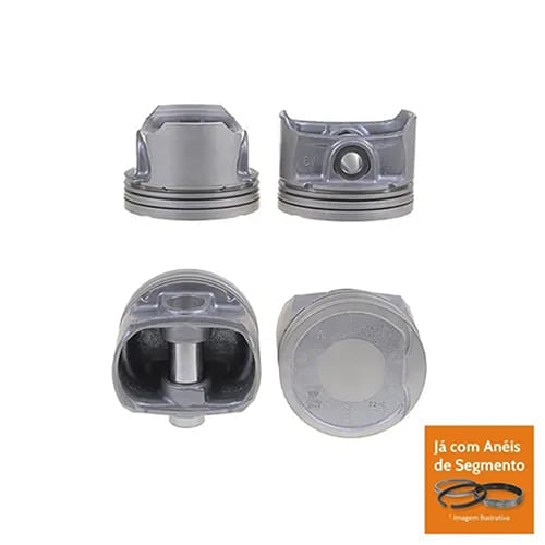 PISTAO COM ANEL - RENAULT CLIO MEGANE SCENIC 1.6 16V GAS FLEX