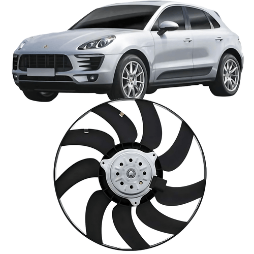 Ventoinha Grande do Radiador Porsche Macan 2.0 Tfsi de 2014 À 2024
