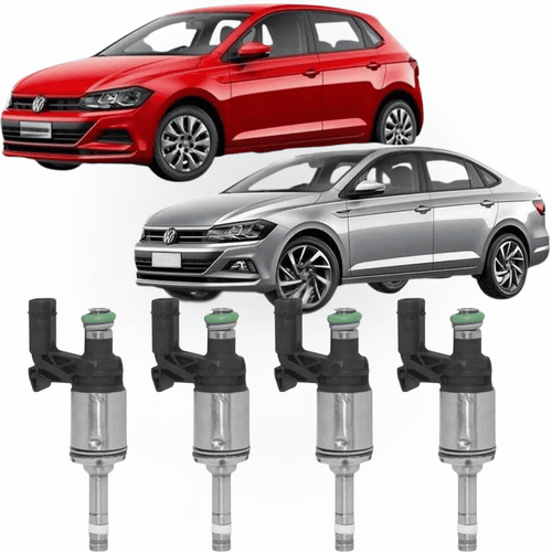 Kit 4 Bico Injetor Virtus Up Polo T-cross Golf Tiguan 1.4 Bosch
