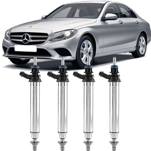 Kit 4 Bico Injetor Mercedes Benz C180 A200 B200 C200 C250 - 0261500065 - Original