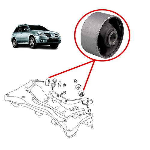 Bucha Suporte Travessa Chifrão Diferencial Mitsubishi Airtrek 2.4 16V 2003 A 2007
