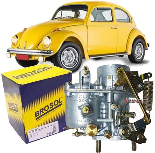 Carburador Fusca Brasilia Kombi Puma Buggy TL 1300 30 Pic Solex Brosol S/ Agulha
