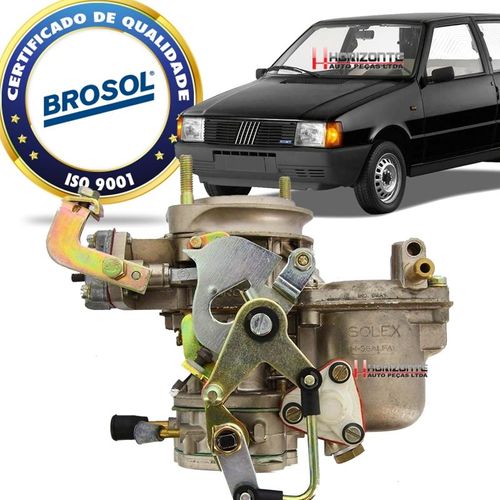 Carburador Uno Premio 147 Oggi 1.3 Solex H35 Alfa1 Alcool Solex BROSOL 88/