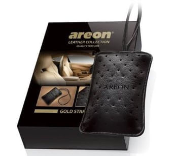 Aromatizante automotivo leather collection gold star / UN / Areon