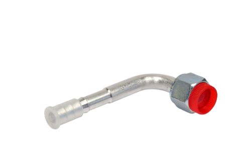 Conexao Reta Femea Aluminio 06mm O'ring R134a Radial Metrica Com Clip