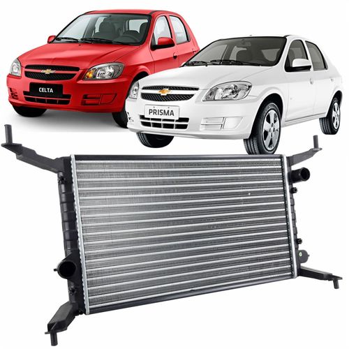 Radiador Valeo Chevrolet Celta 2006 até 2016 e Prisma 2006 até 2012 Motor 1.0 e 1.4 Todos com Ar Condicionado