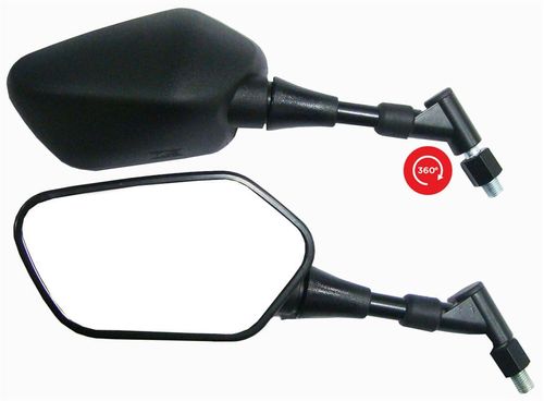 Retrovisor Cb 300 Nx4 Falcon Rotativo 360º Titan Twister Ybr Fazer Par