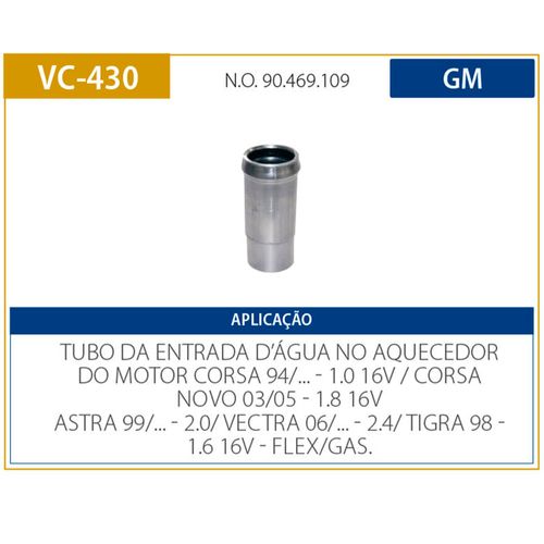 Cano Refrigeração VECTRA 2006/2011 - 31306 - VC430