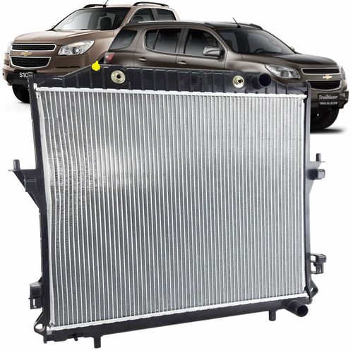 Radiador Importado Chevrolet Nova S10 e TrailBlazer 2012 em Diante Todos com Câmbio Automático e com Ar Condicionado