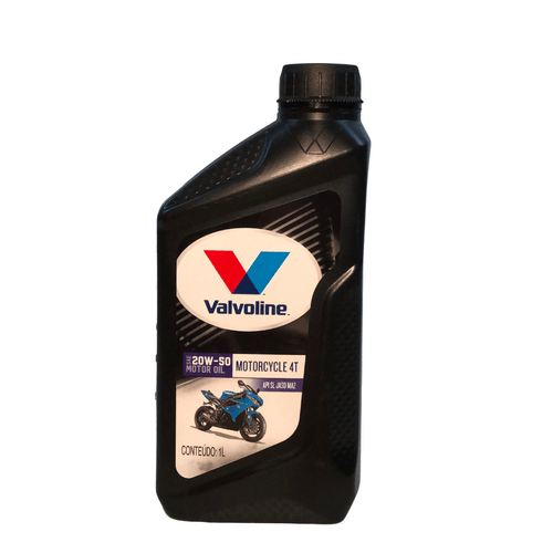 Óleo Lubrificante Valvoline Synthetic Blend Motorcycle 4T SAE 20W50 - 1L