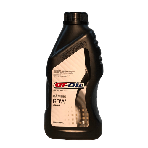 Óleo Lubrificante Mineral GT-Oil para Câmbio 80W GL4 -1L
