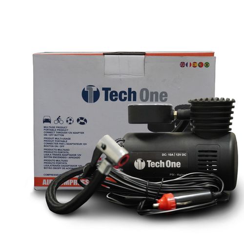 MINI COMPRESSOR DE AR AUTOMOTIVO TECH ONE