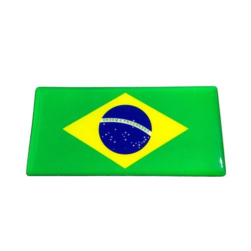Adesivo Resinado Bandeira Brasil