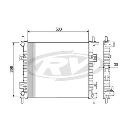 Radiador Fiesta 1.0 2000 A 2002 Com E Sem Ar
