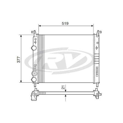 Radiador Fiat Palio Fire 1.0 1.3 2001 A 2017 Com E Sem Ar