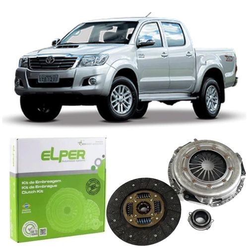 Kit Embreagem Toyota Hilux 2.7 16V 2005 A 2015 Com Rolamento