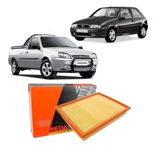Filtro Ar Motor Fiesta 1.0 1.3 1.4 1.6 1997 A 2001
