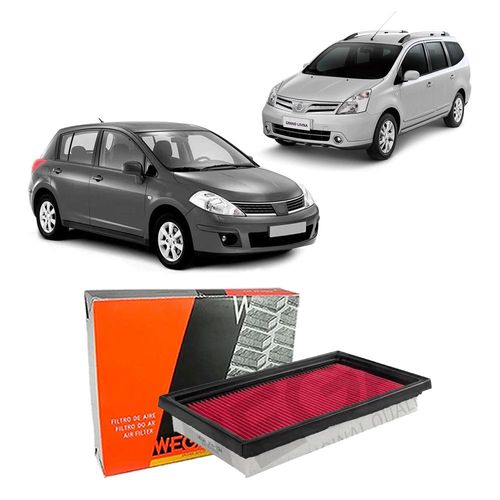 Filtro Ar Motor Nissan Livina 1.8 16V 2009