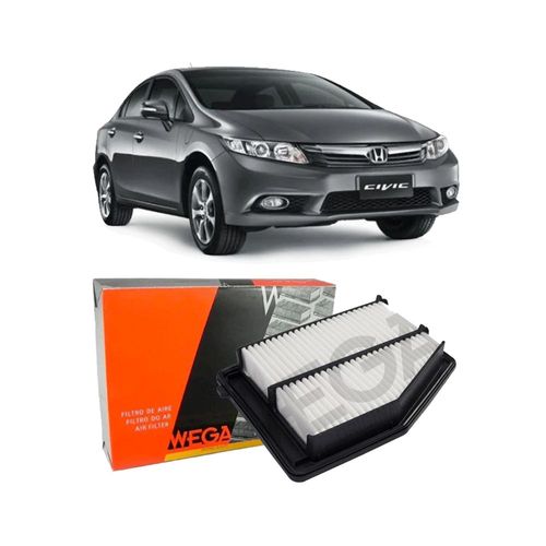 Filtro Ar Motor Honda Civic 1.8 2.0 16V 2013 Em Diante