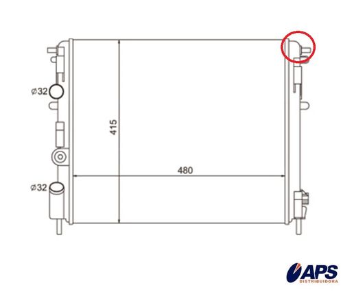 RADIADOR RENAULT CLIO, LOGAN, SANDERO - NT-4643.523