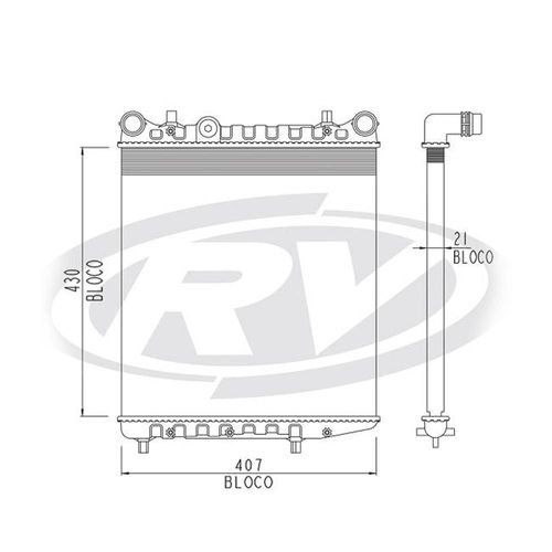 Radiador Fox Polo 1.0 1.6 2002 A 2005 Sem Ar Engate Rapido