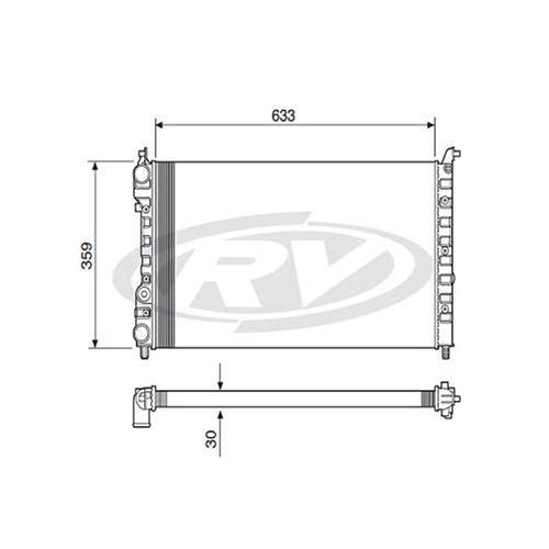Radiador Fiat Tempra 1992 A 1999 Sem Ar