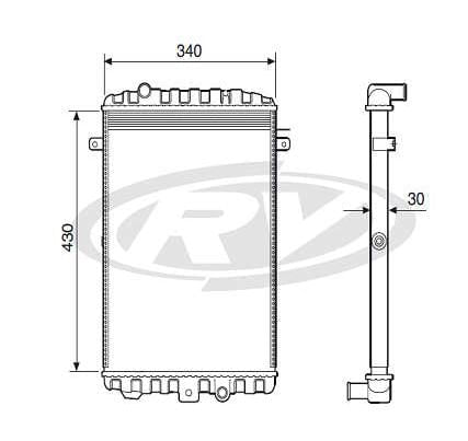 Radiador Passat Gol 1.0 1.6 1.8 1987 A 1994 Sem Ar