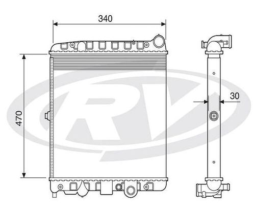 Radiador Gol G2 G3 G4 1.0 1.6 1.8 2.0 1995 A 2008